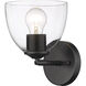 Roxie 1 Light 6 inch Matte Black Sconce Wall Light